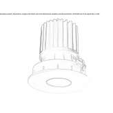 Recessed round aluminum LED spotlight Skalite