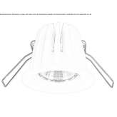 Round recessed LED spotlight Bolulla