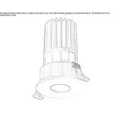 Recessed round aluminum LED spotlight Skalite