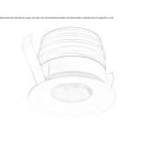 Round LED spotlight for suspended ceilings Dewsbury