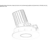Recessed round aluminum LED spotlight Skalite