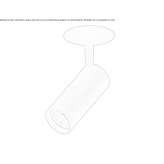 Regulowany okrągły reflektor aluminiowy Kurnach