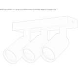 Multi-point, round aluminum reflector Kurnach