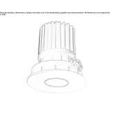 Recessed round aluminum LED spotlight Skalite