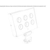 Projektor LED do wnętrz z aluminium Lebach