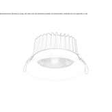 Recessed LED spotlight Sangano