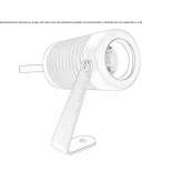 Adjustable round LED reflector Purley
