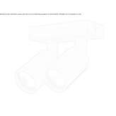 Multi-point, round aluminum reflector Kurnach