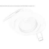 Round recessed LED spotlight Olympia