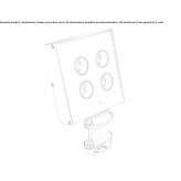 Projektor LED do wnętrz z aluminium Lebach
