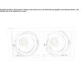 Recessed LED spotlight made of powder-coated aluminum Solna