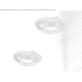 Semi-recessed brass ceiling spotlight Rive