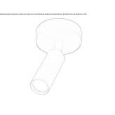 Regulowany reflektor aluminiowy LED Tonengo