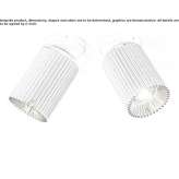 Regulowany aluminiowy reflektor sufitowy Siviano