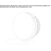 Semi-recessed circular methacrylate reflector Calcara