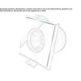 Recessed square aluminum reflector Bunde