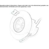 Round, recessed aluminum reflector Bunde