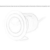 Round, recessed aluminum reflector Drama