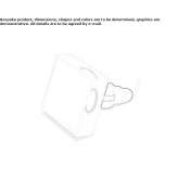 Recessed square aluminum reflector Hard