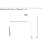 Linear lighting profile in extruded aluminum Bunila