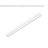 Semi-recessed aluminum linear lighting profile Ticul