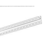 Aluminum linear lighting profile Majagua