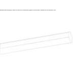 Aluminum linear lighting profile mounted to the ceiling Terce