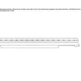 Linear RGB lighting profile made of glass and aluminum Jenbach