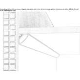 Alumite® linear lighting profile Rudnya