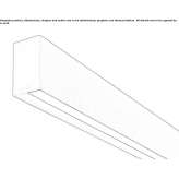 Linear lighting profile made of extruded aluminum for ceiling mounting for LED modules Cinfaes