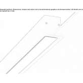 Ceiling aluminum linear lighting profile for LED modules Bucyrus