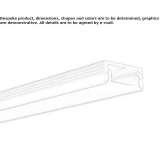 Liniowy profil oświetleniowy z odlewanego ciśnieniowo aluminium do montażu sufitowego do modułów LED McMillin