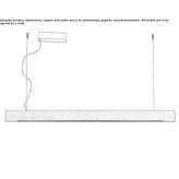 Wooden linear lighting profile mounted to the ceiling Vedia