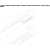 Sufitowy aluminiowy profil oświetleniowy liniowy do modułów LED Cinfaes