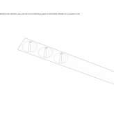 Ceiling aluminum linear lighting profile for downlights Cucaita