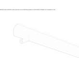 Ceiling linear lighting profile for downlights Cucaita