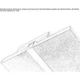 Plaster linear lighting profile for LED modules Pinson
