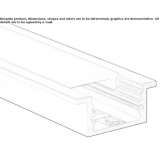 Aluminum linear lighting profile Wiesa