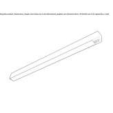 Aluminum linear lighting profile mounted to the ceiling Ticul