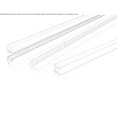 Aluminum linear lighting profile for LED modules Eureka
