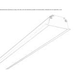 Aluminum linear lighting profile Ubaitaba