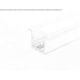 Aluminum linear lighting profile for LED modules Ronzone
