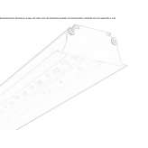 Wbudowana aluminiowa listwa świetlna LED Peterlee