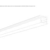 Ceiling aluminum linear lighting profile for LED modules Bors