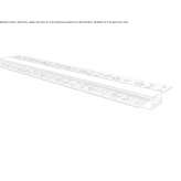 Ceiling aluminum linear lighting profile for LED modules Bors