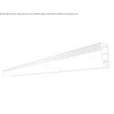 Ceiling aluminum linear lighting profile for LED modules Bors