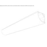 Ceiling aluminum linear lighting profile for LED modules Bors