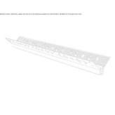 Wall-mounted aluminum linear lighting profile for LED modules Bors