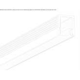 Ceiling aluminum linear lighting profile for LED modules Bors