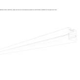Ceiling aluminum linear lighting profile for LED modules Bors